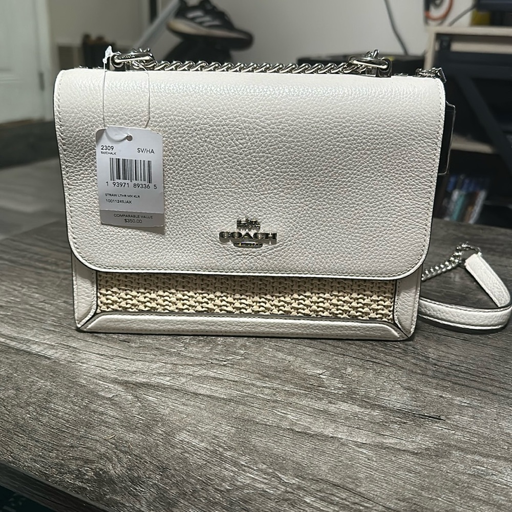 Coach Klare Straw Crossbody NWT